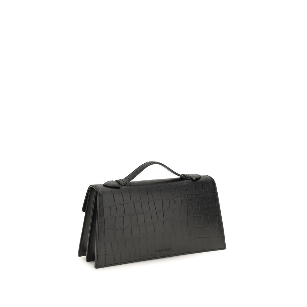 Black Bos Taurus Calf Leather Shoulder Bag
