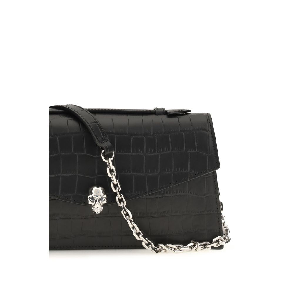 Black Bos Taurus Calf Leather Shoulder Bag