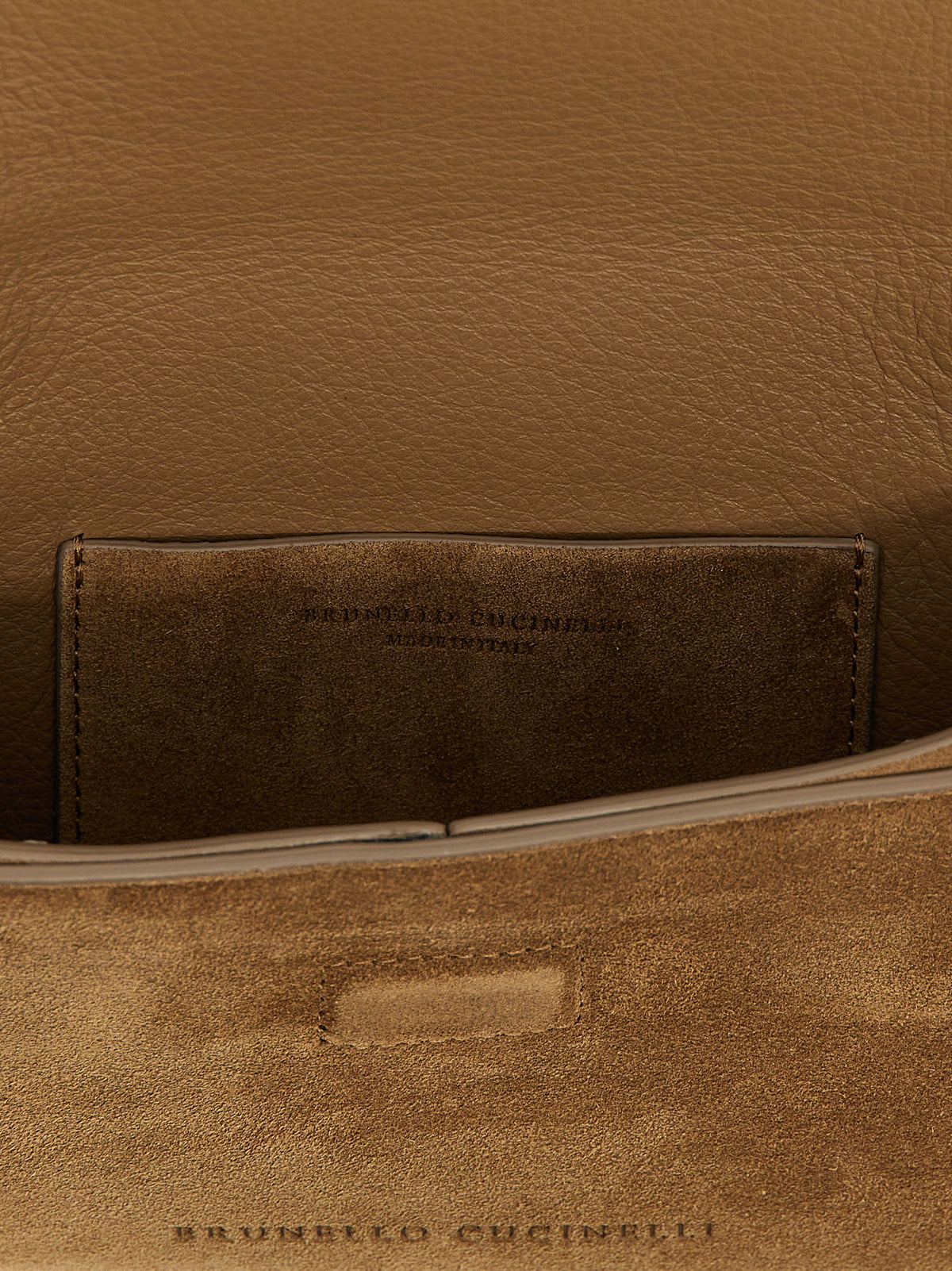 Braune Kalbsleder-Clutch
