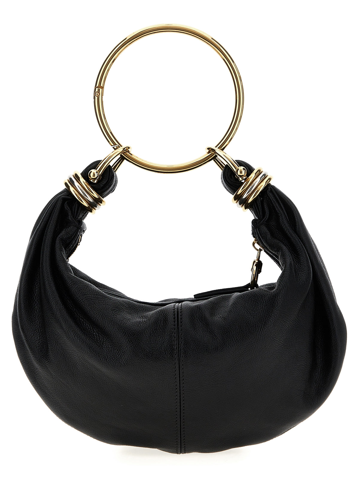 Schwarze Kalbsleder-Handtasche