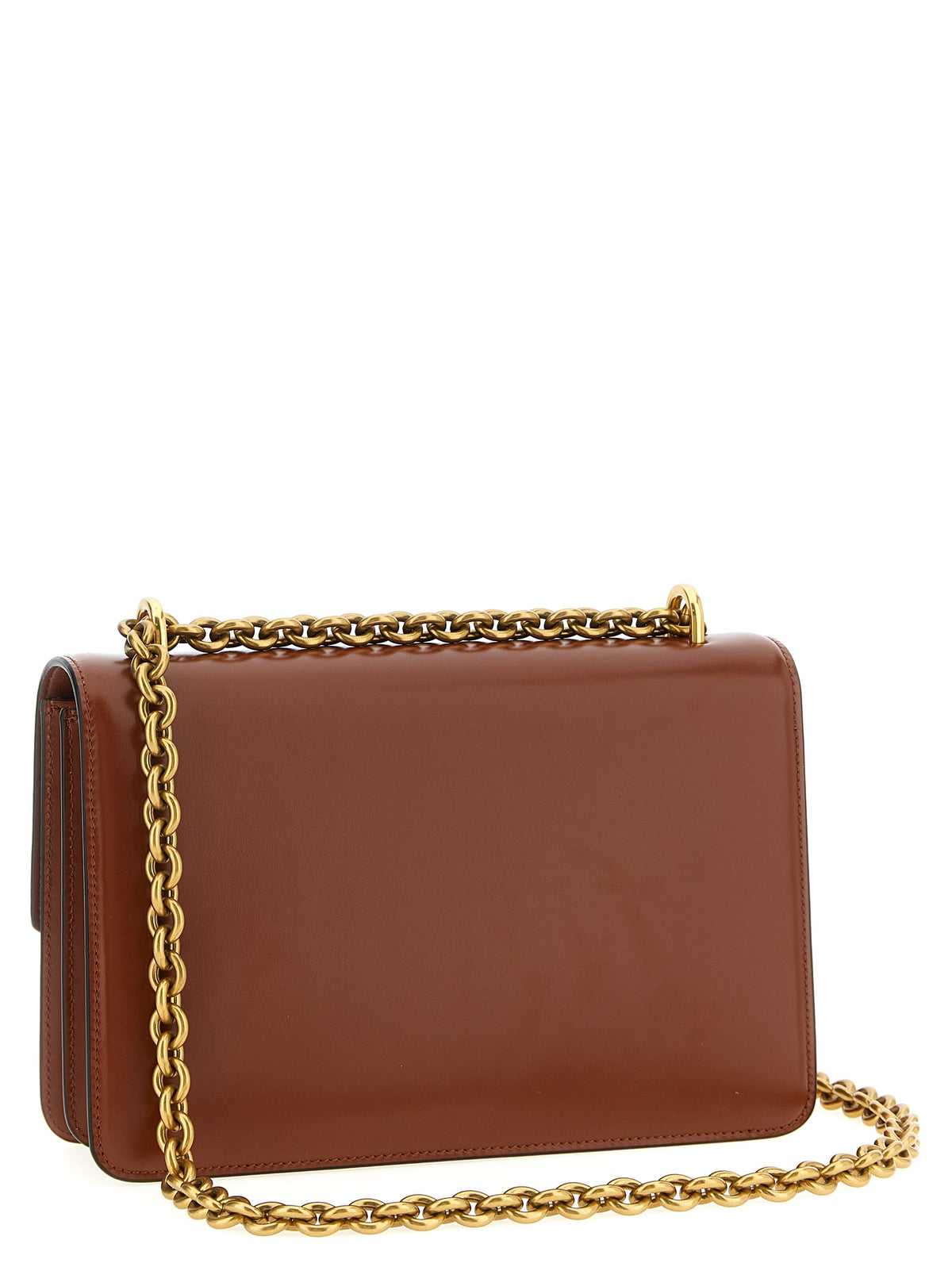 Braunes Kalbsleder Damen Crossbody Tasche