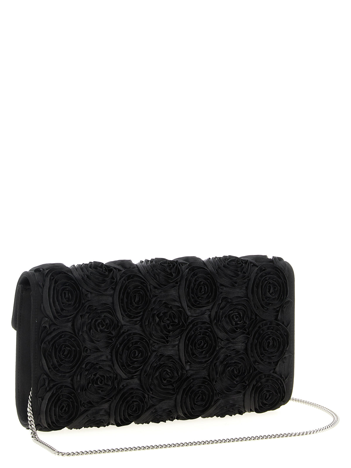 Schwarze Clutch aus Viskose