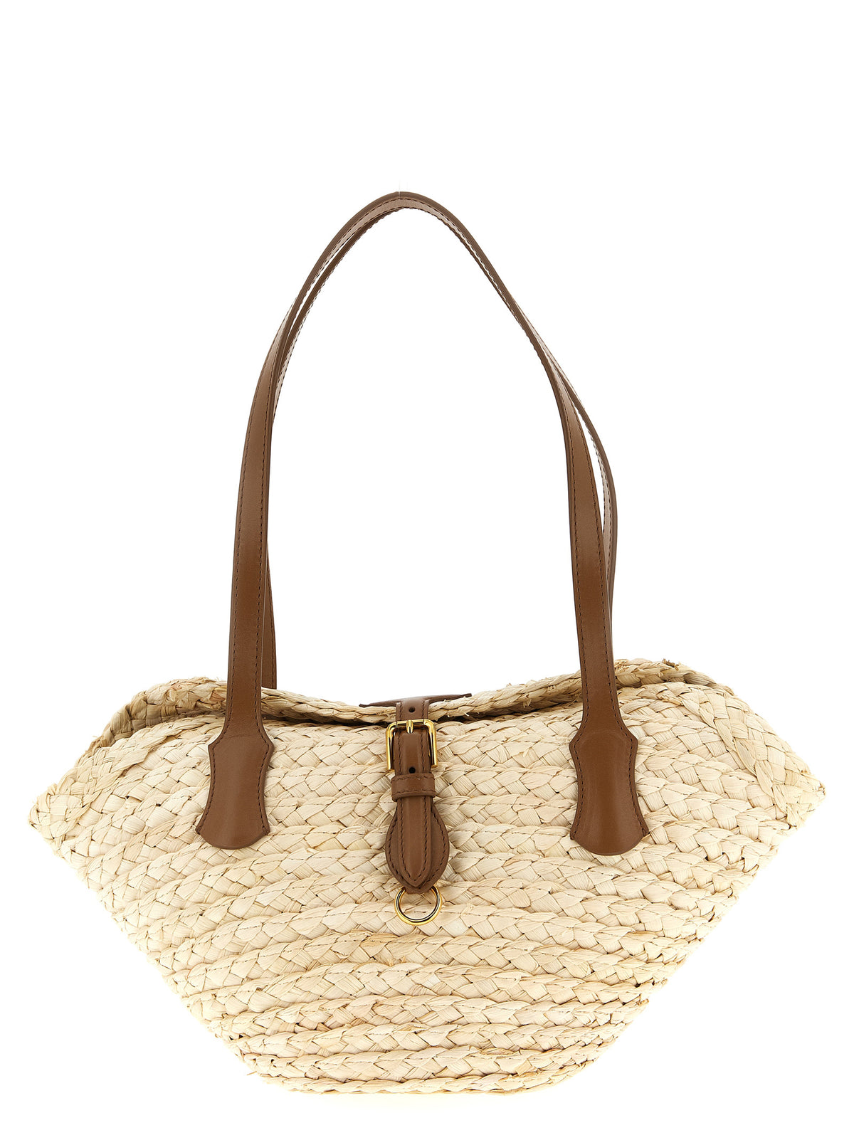 Beige Kork Schultertasche
