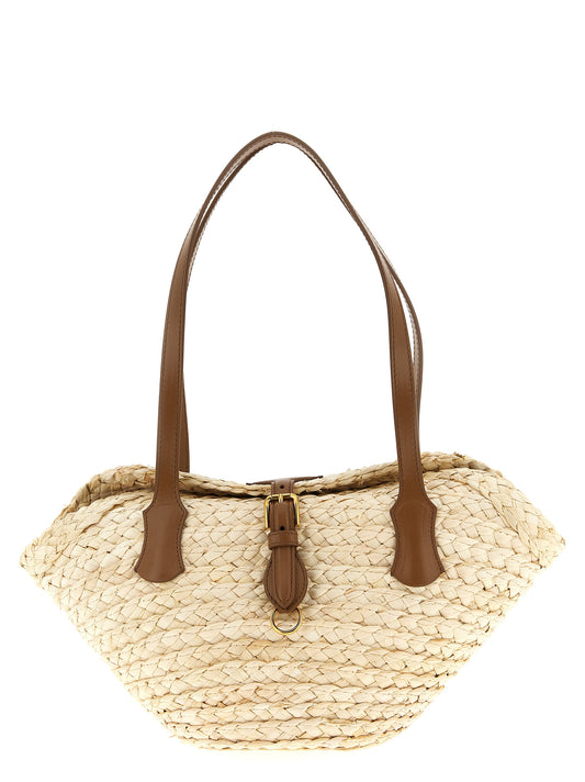 Beige Cork Shoulder Bag
