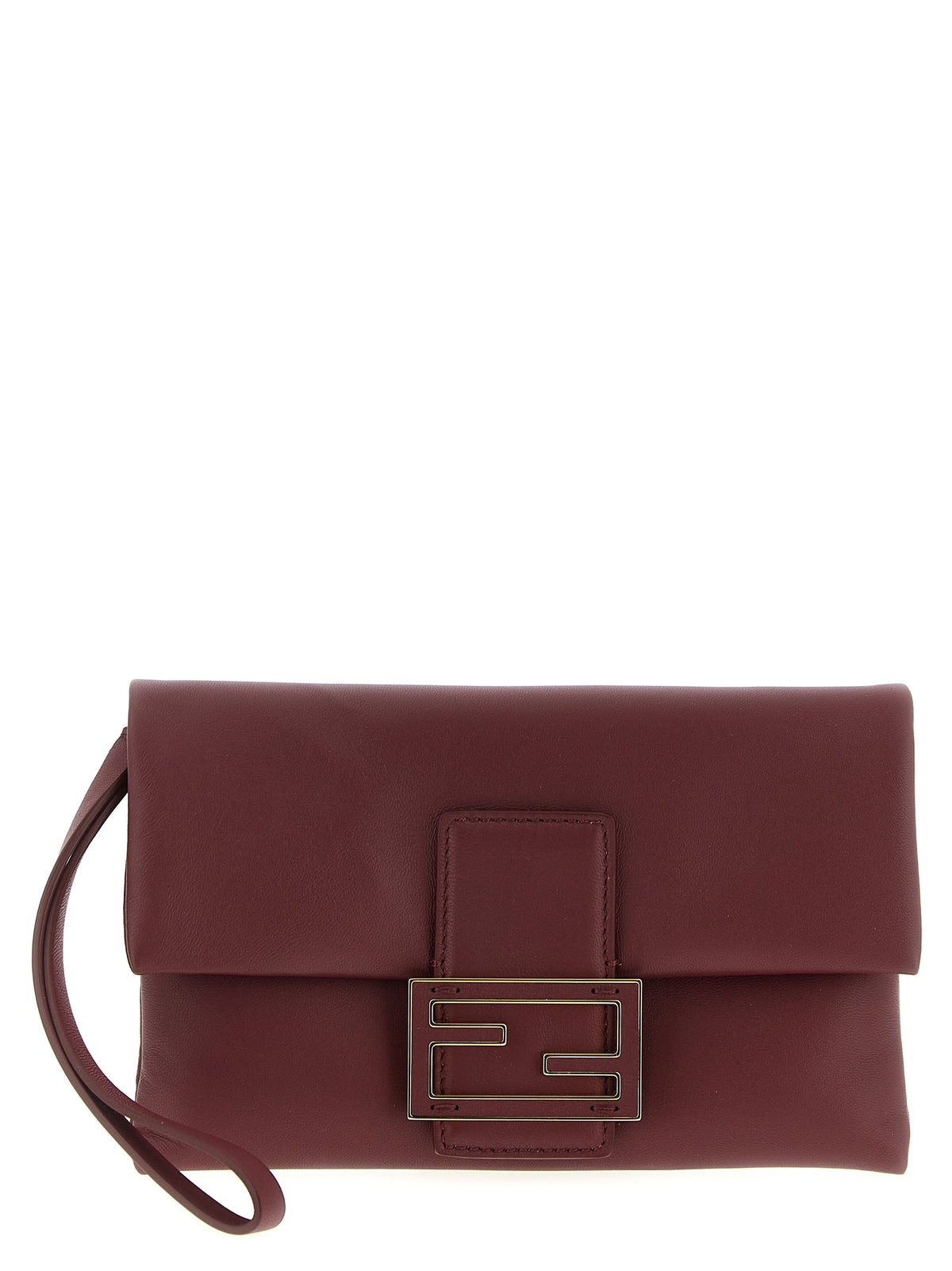 Bordeaux Lambskin Clutch Bag