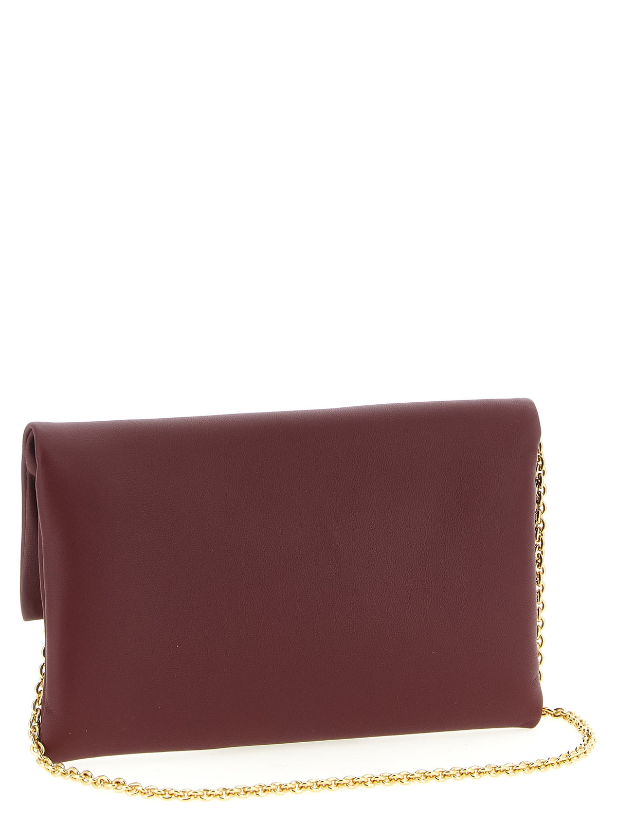 Bordeaux Lambskin Clutch Bag