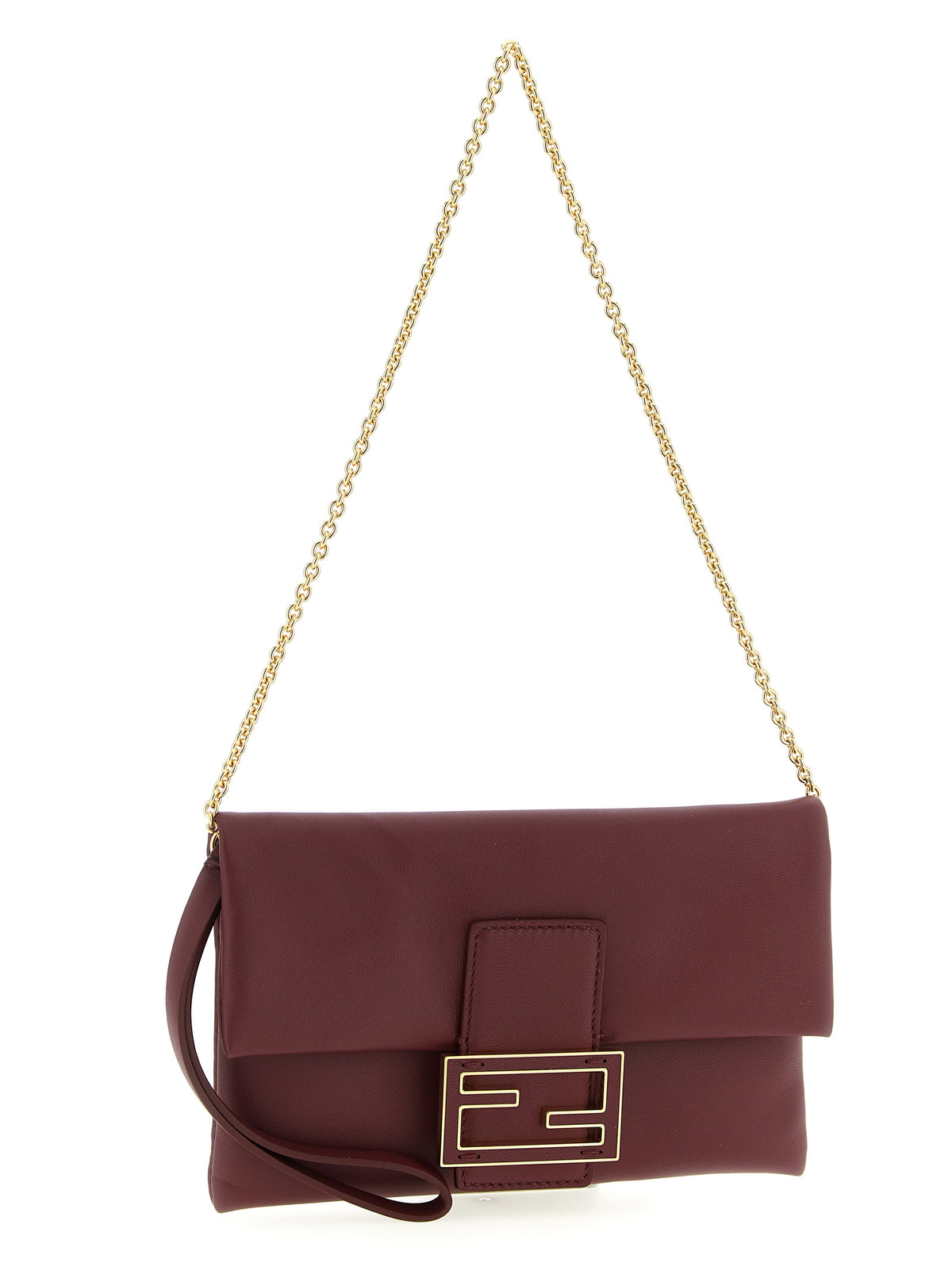 Bordeaux Lambskin Clutch Bag