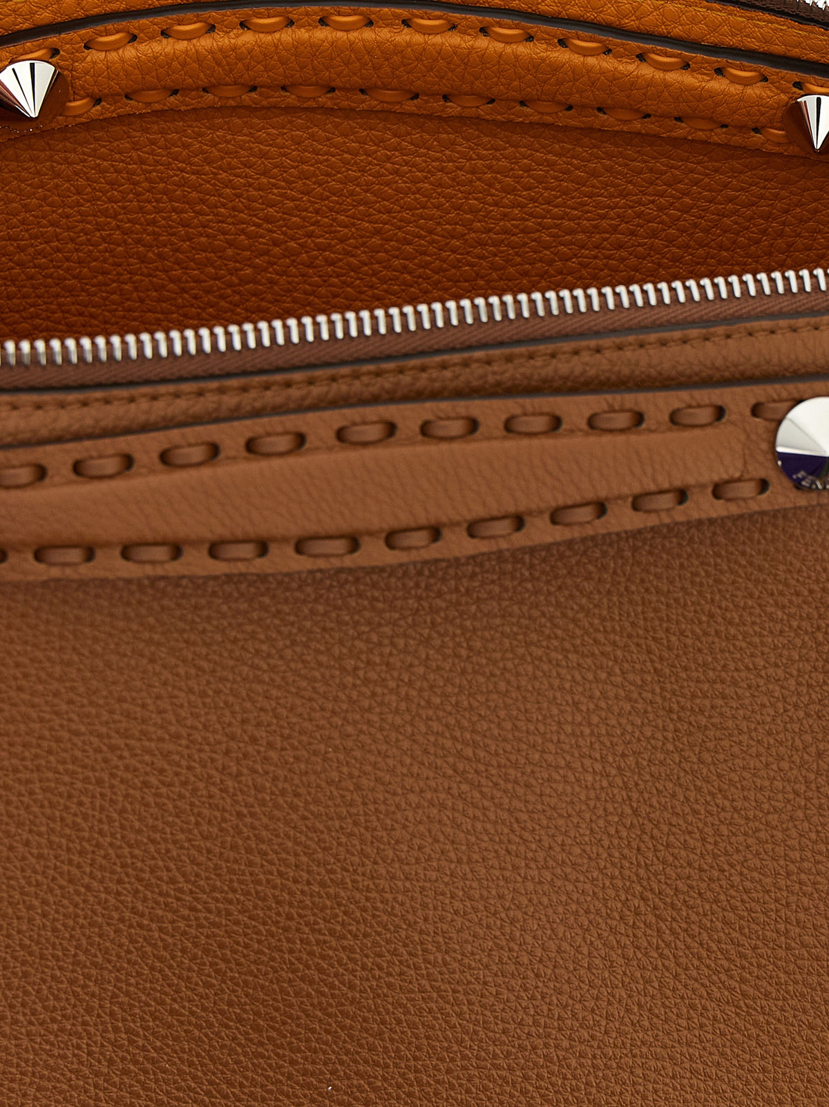 Braune Kalbsleder-Handtasche
