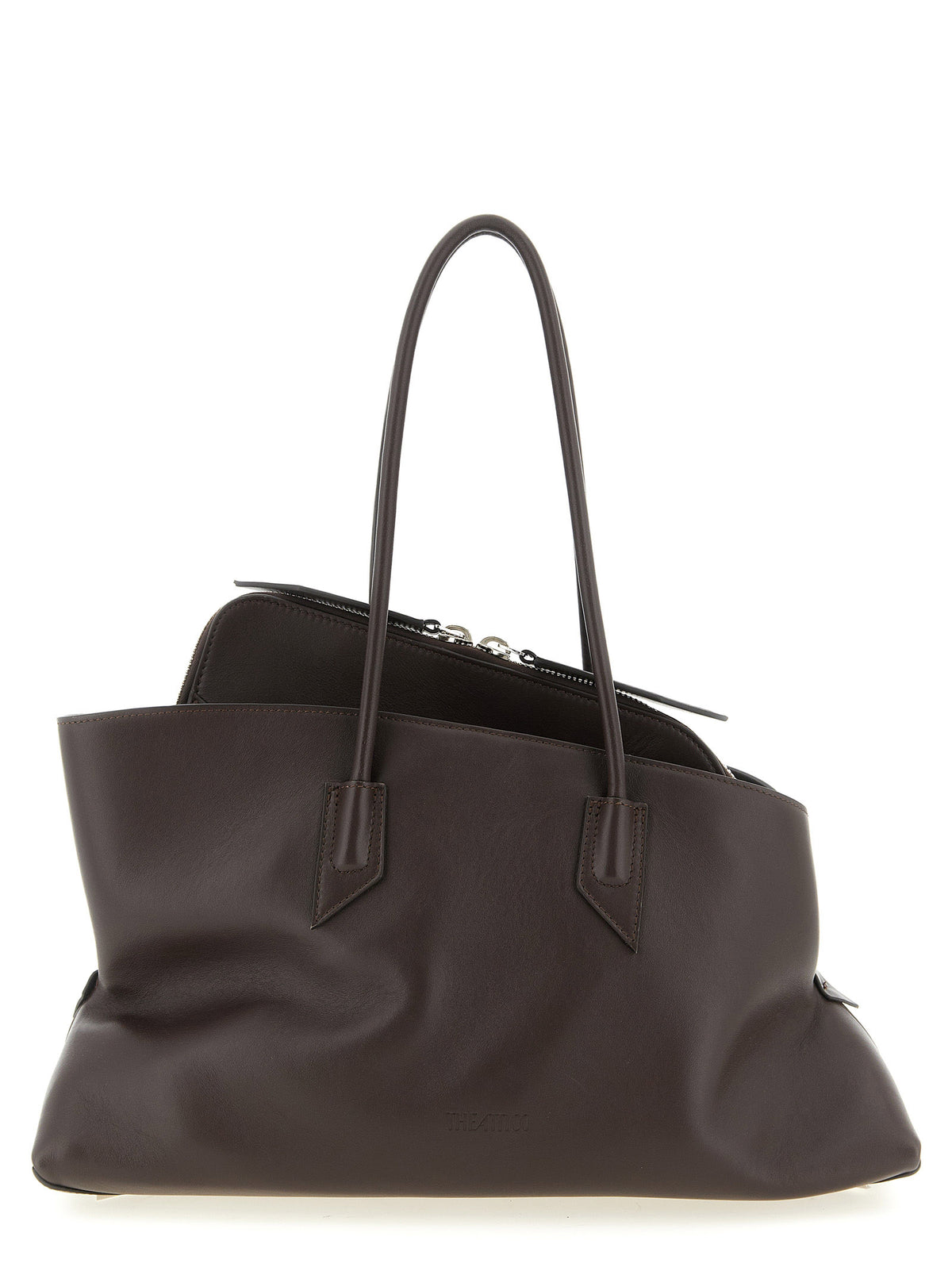 Braunes Kalbsleder Damen Crossbody Tasche