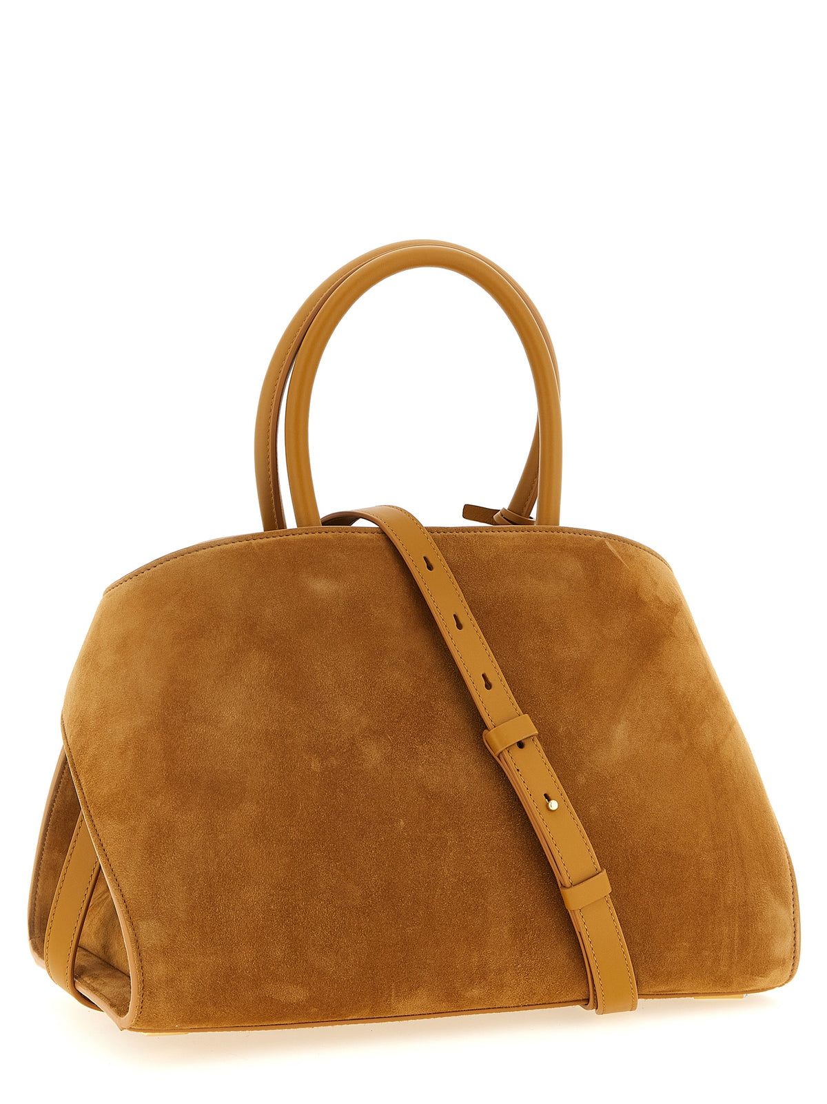 Beige Ziegenleder Handtasche
