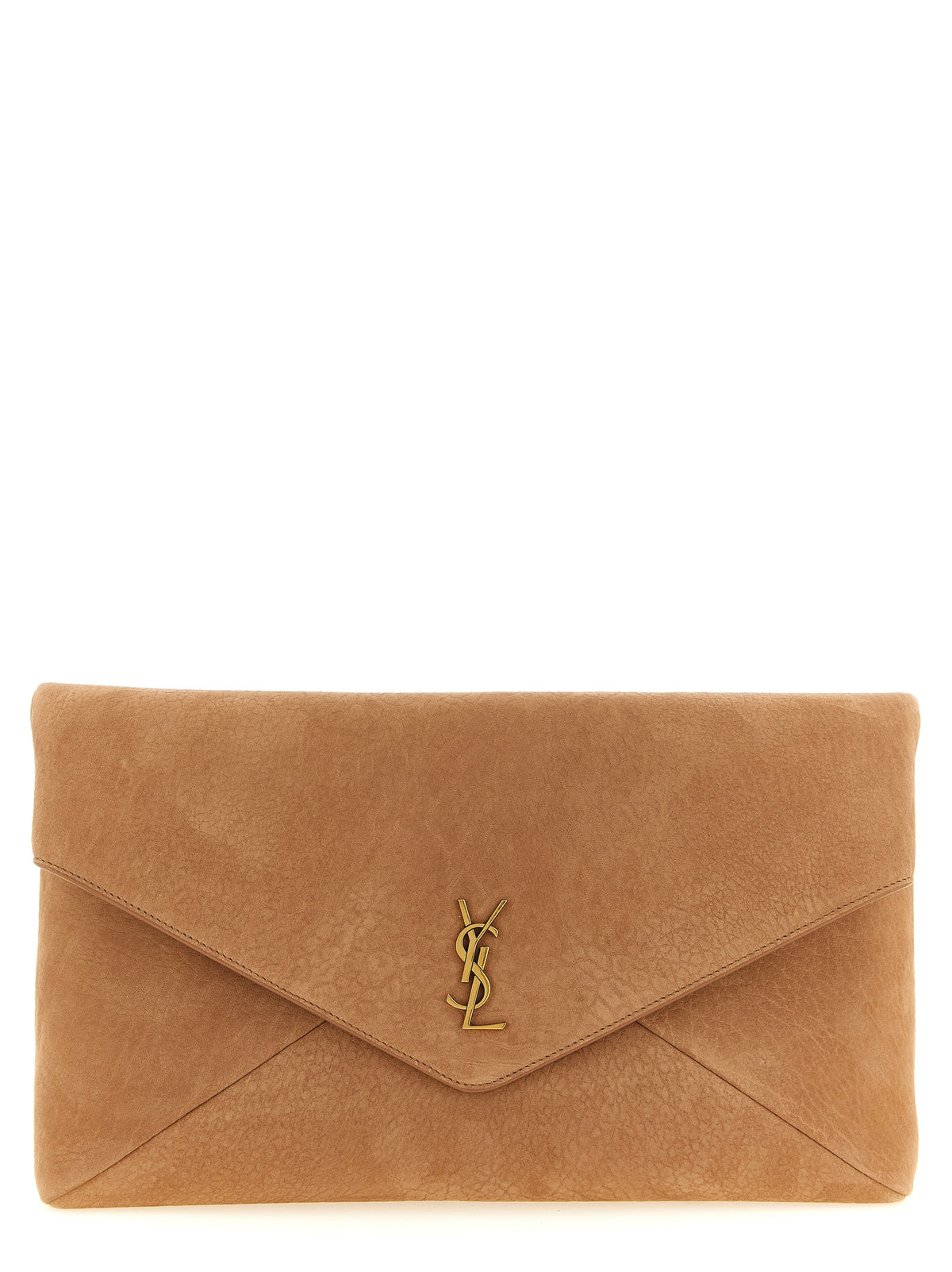 Braune Lammleder-Clutch