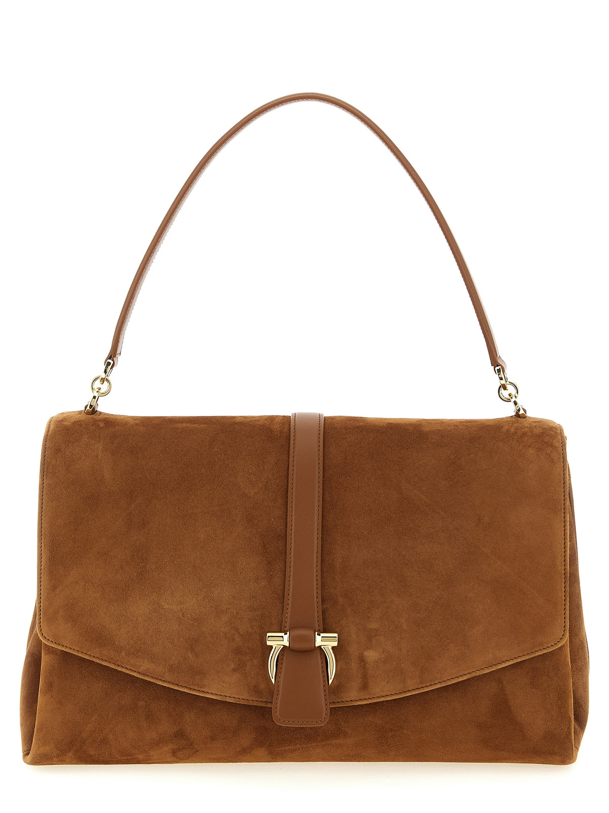 Braune Ziegenleder-Schultertasche