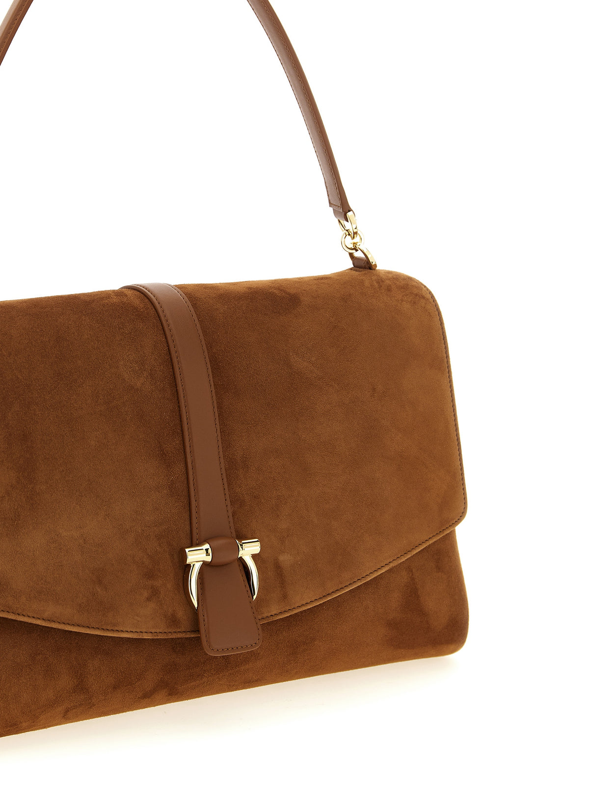 Braune Ziegenleder-Schultertasche