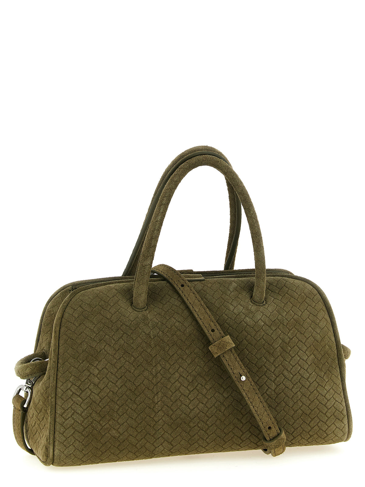 Two-tone calfskin handbag