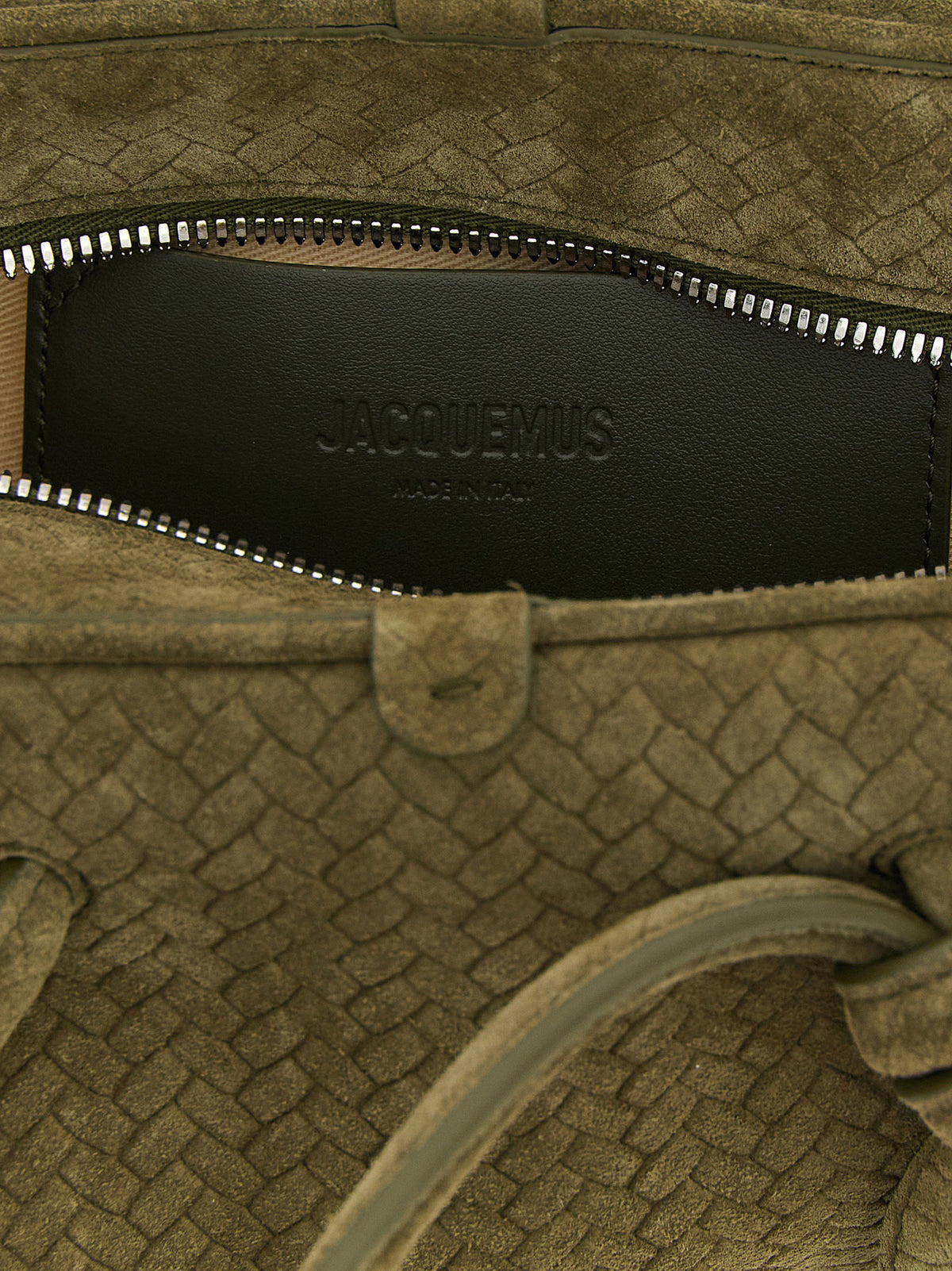 Two-tone calfskin handbag