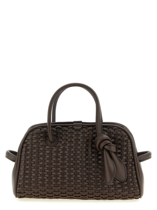 Brown cotton tote bag