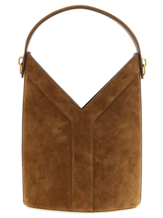Braunes Kalbsleder Damen Crossbody Tasche