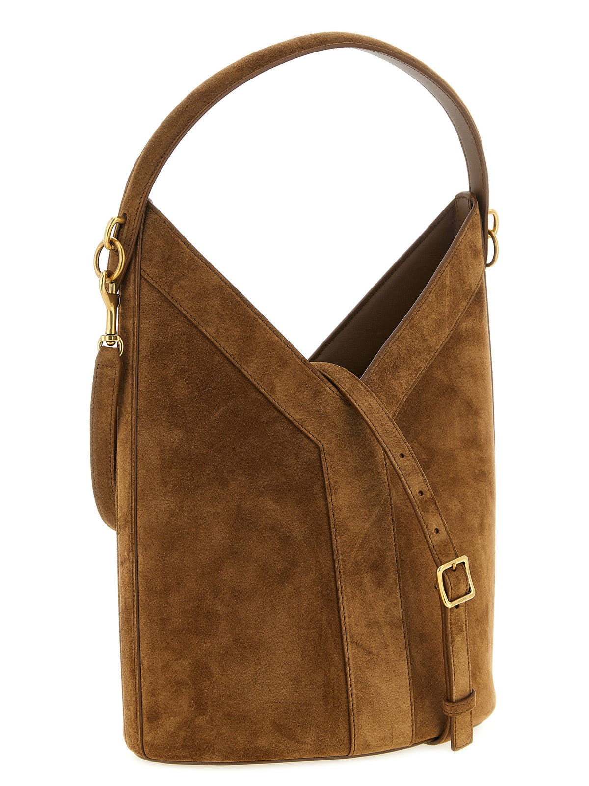 Braunes Kalbsleder Damen Crossbody Tasche