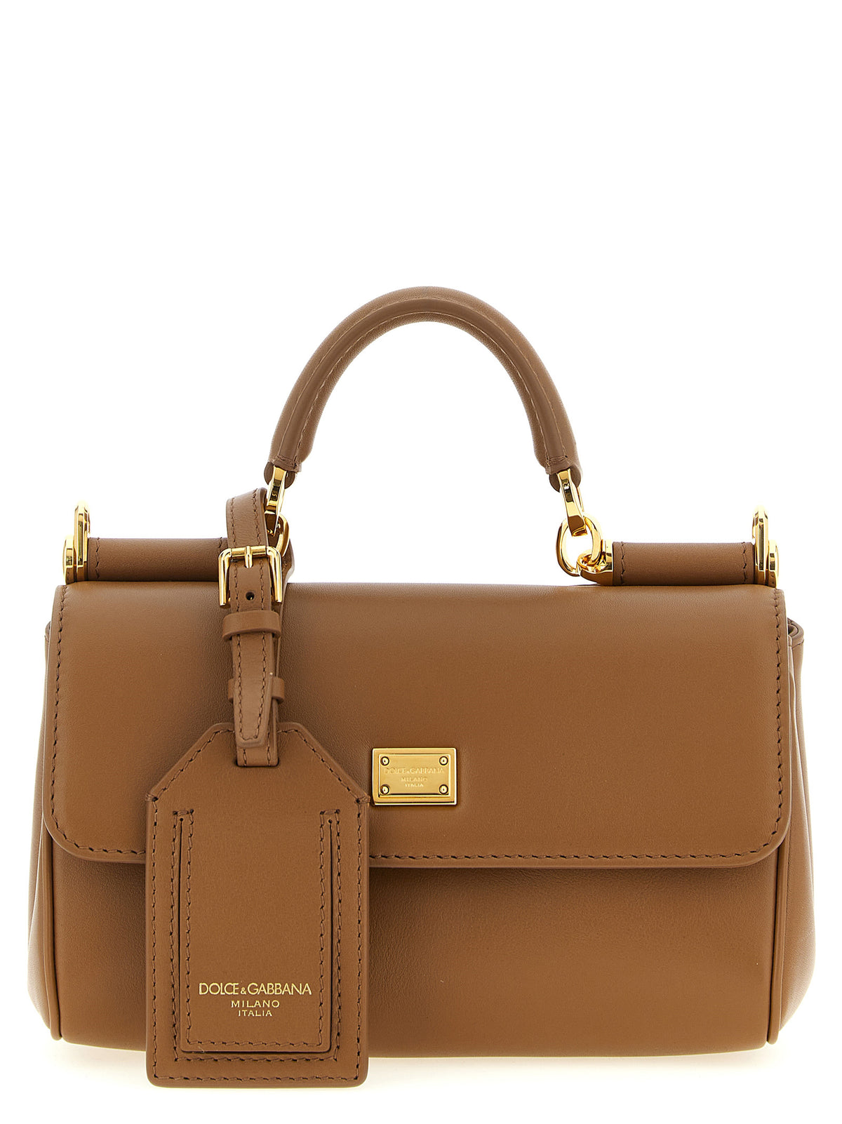 Braune Kalbsleder-Handtasche