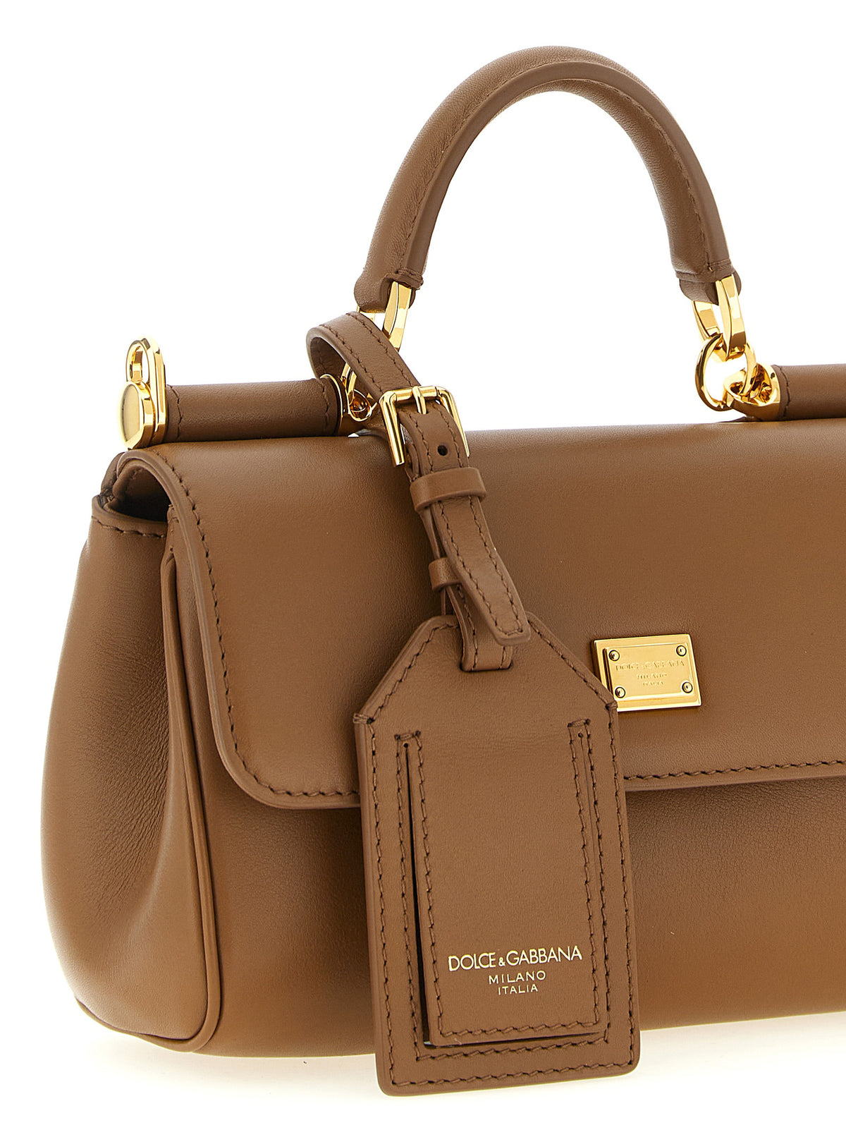 Braune Kalbsleder-Handtasche