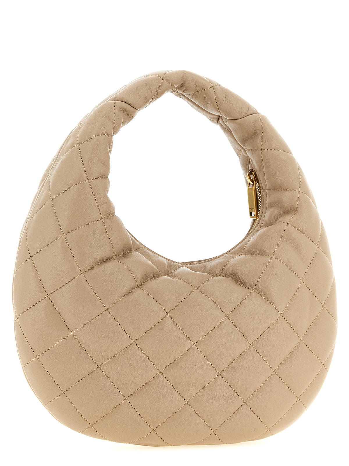 Beige Lammleder Handtasche