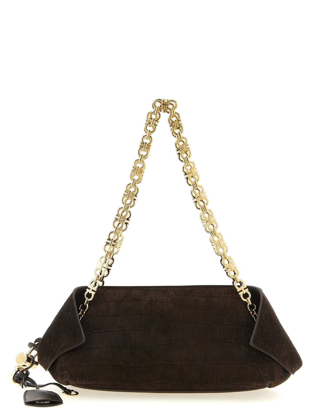Braune Ziegenleder-Schultertasche