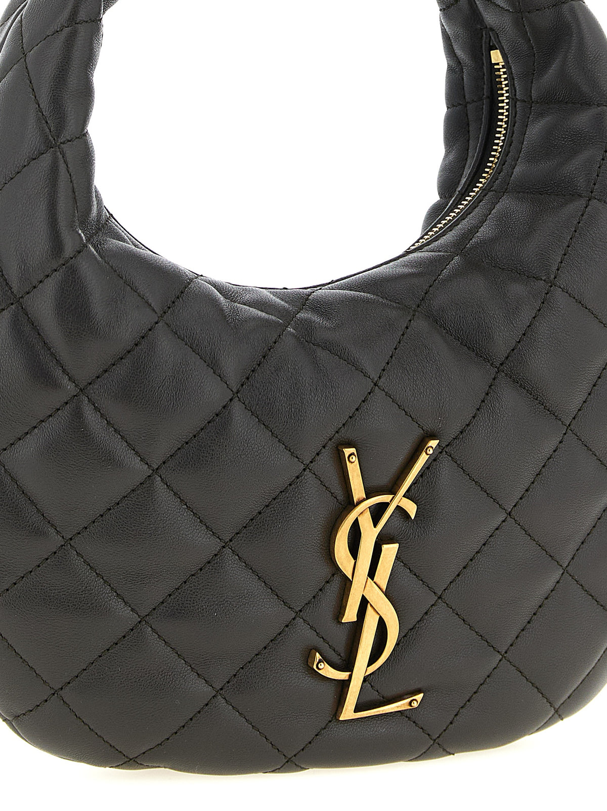 Braune Lammleder-Handtasche