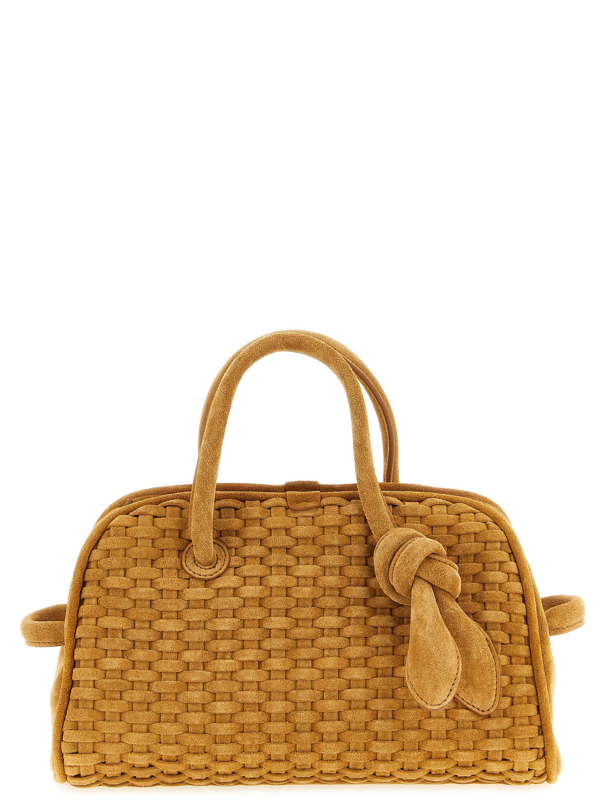 Beige calfskin handbag