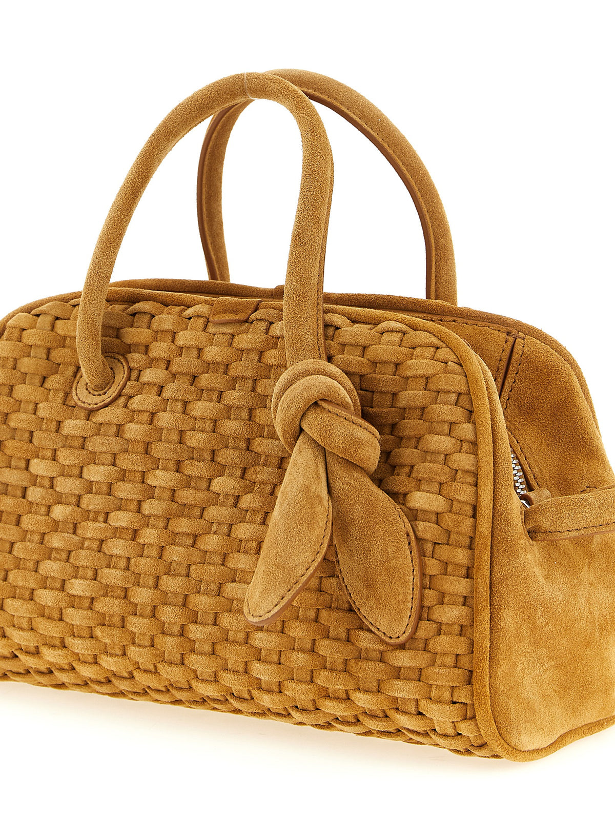 Beige calfskin handbag