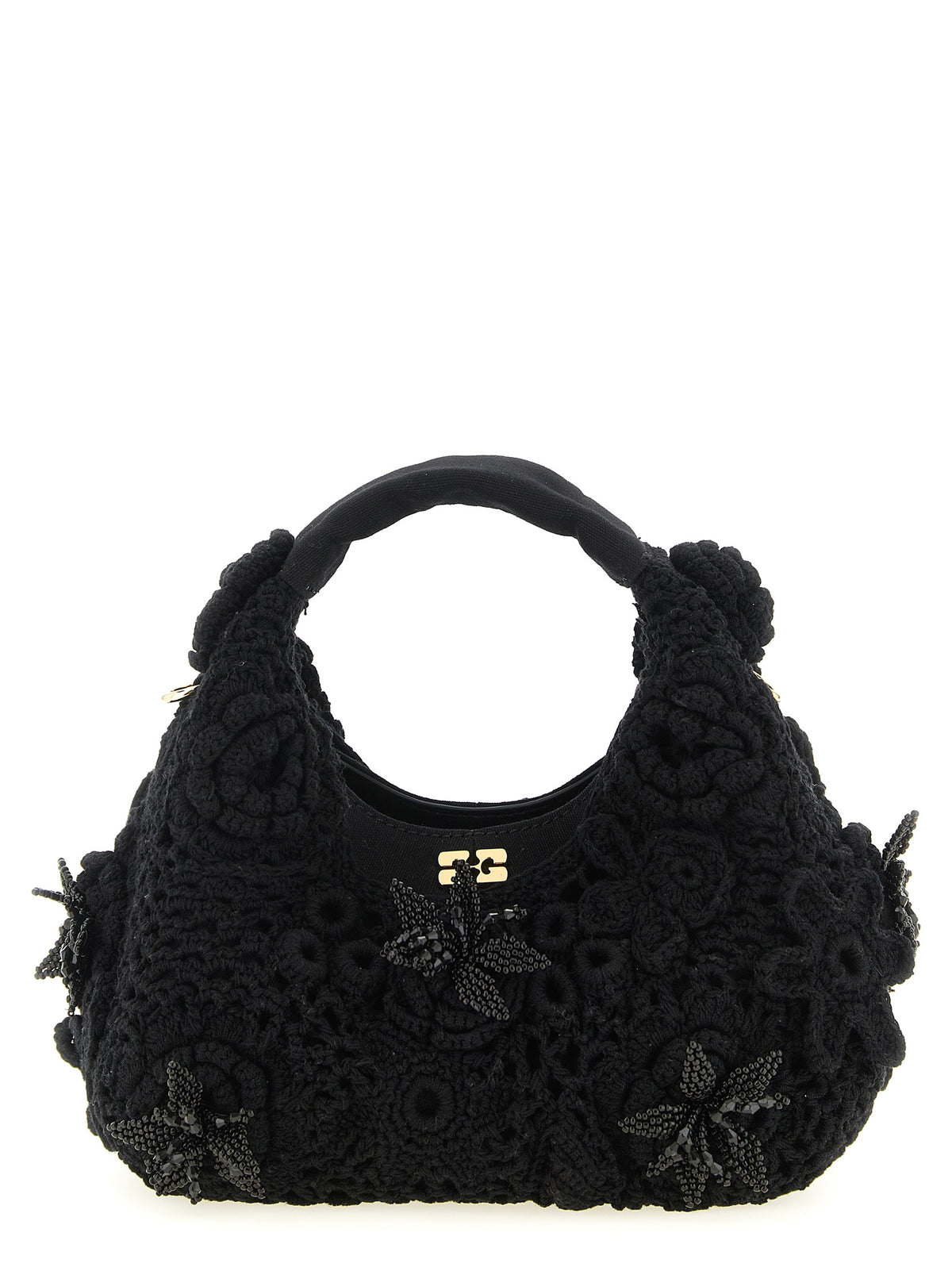 Schwarze Handtasche aus Bio-Baumwolle