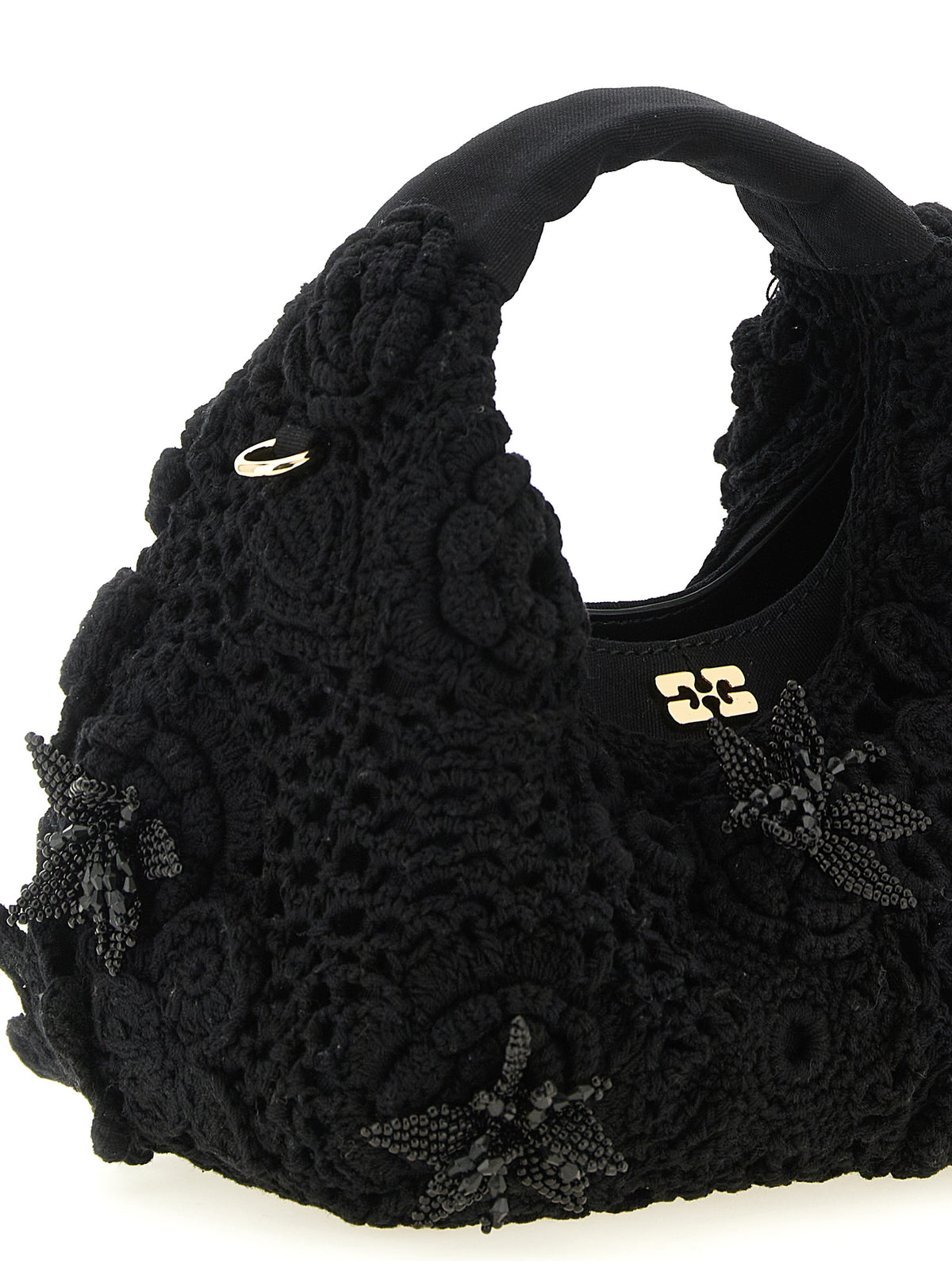 Schwarze Handtasche aus Bio-Baumwolle