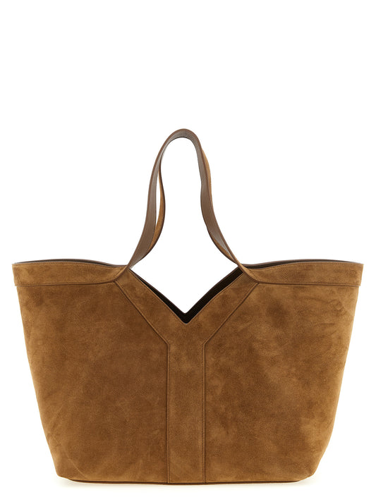 Braune Kalbsleder-Tote Bag