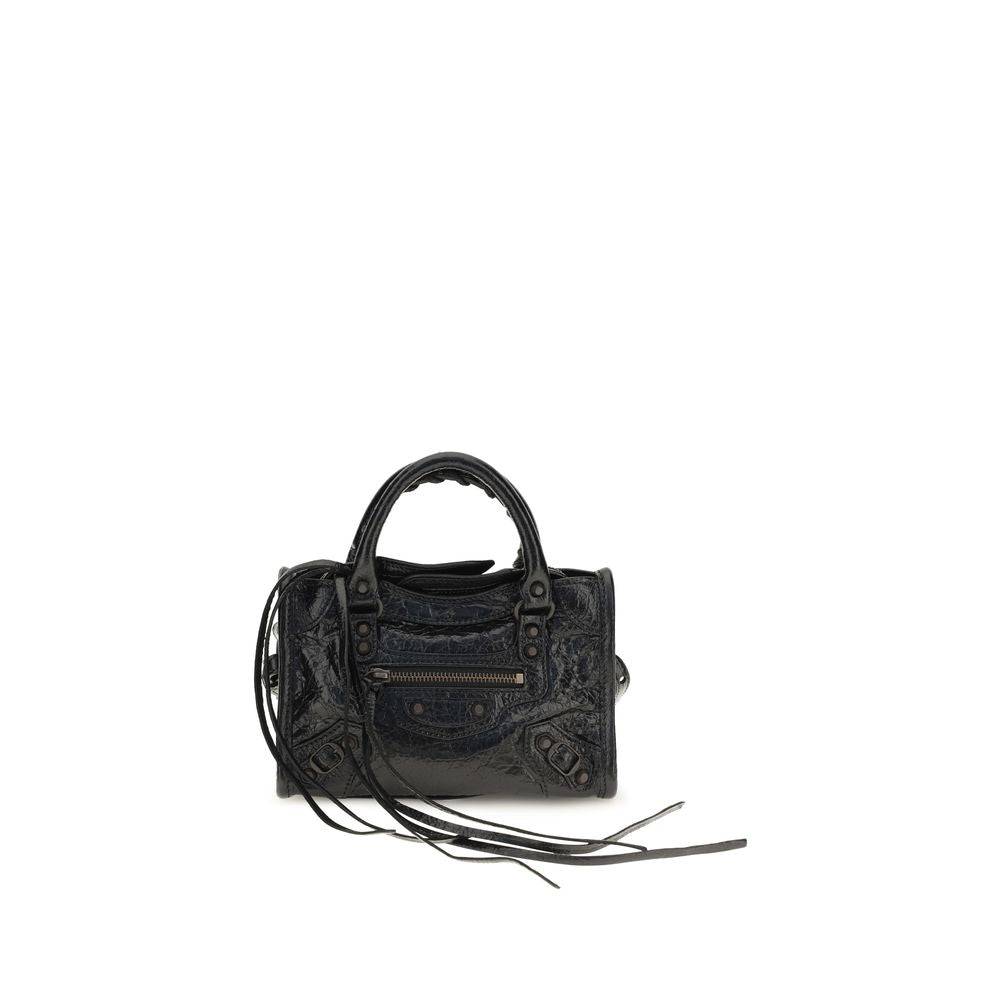 Black Lambskin Shoulder Bag Ovis Aries Aries