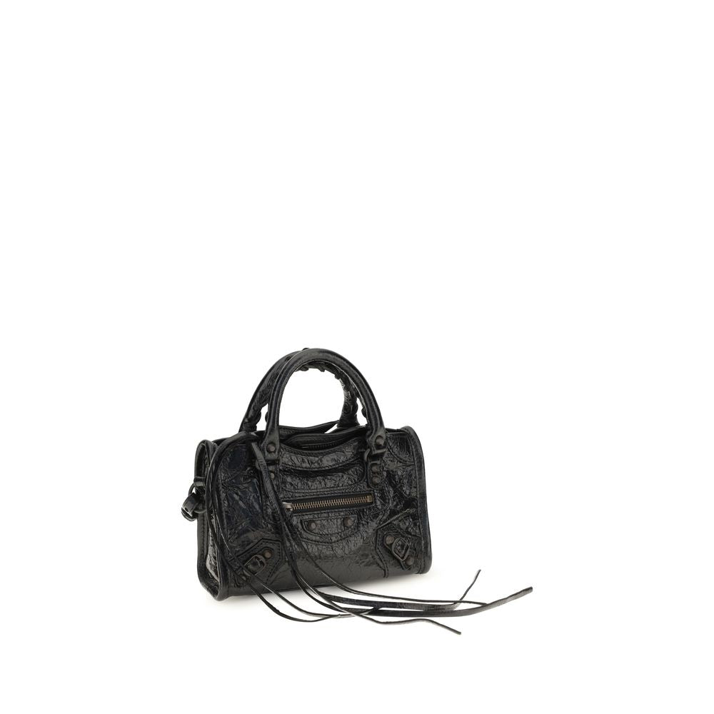 Black Lambskin Shoulder Bag Ovis Aries Aries