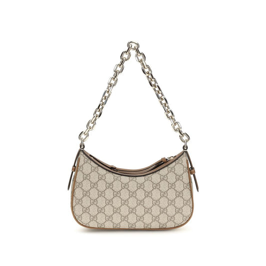 Beige fabric handbag