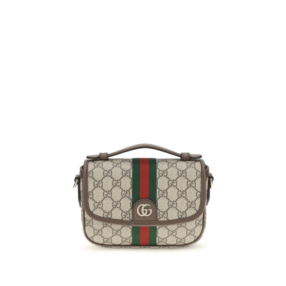 Beige Stoff-Handtasche