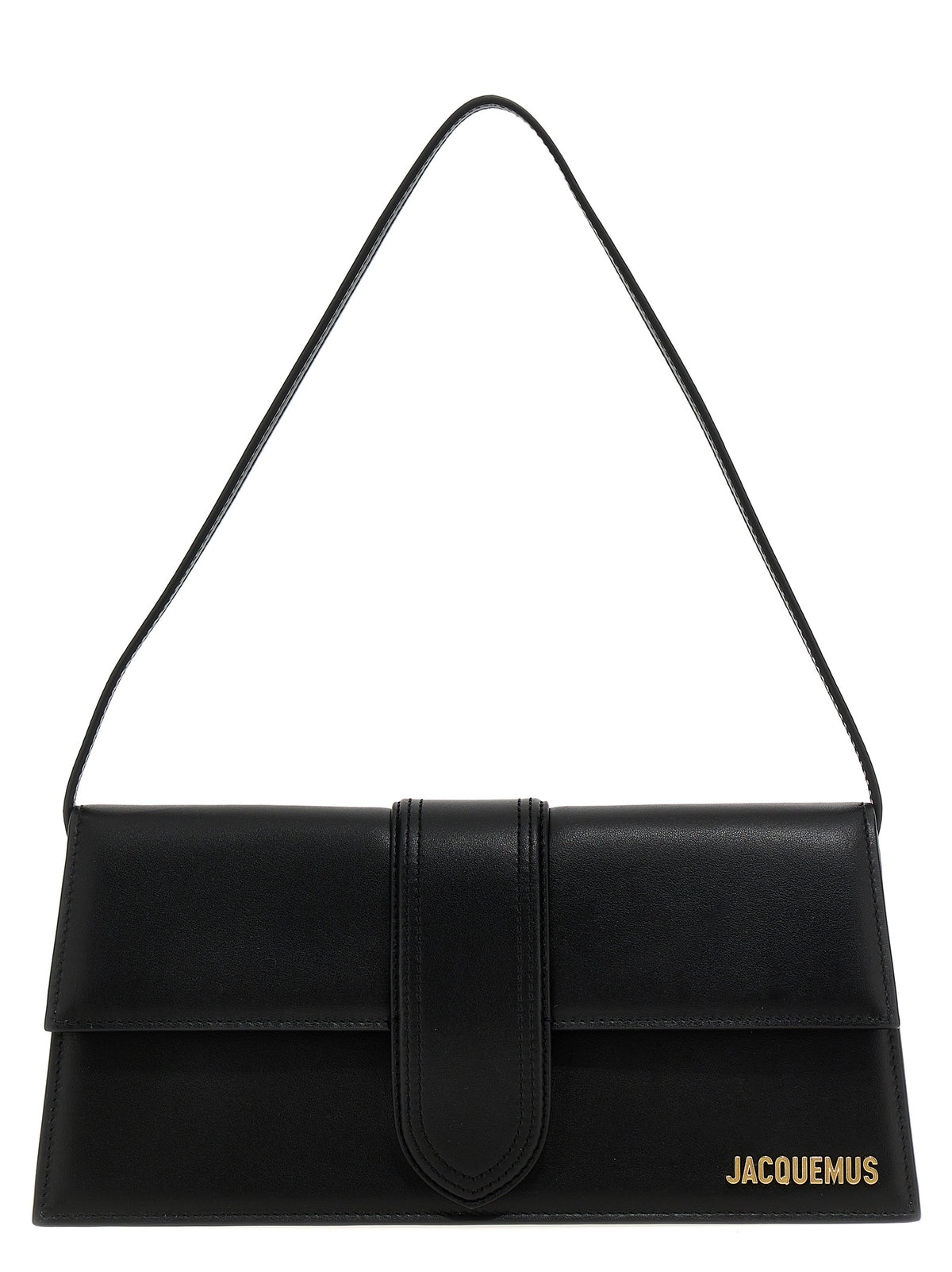 Schwarze Schultertasche aus Rindsleder