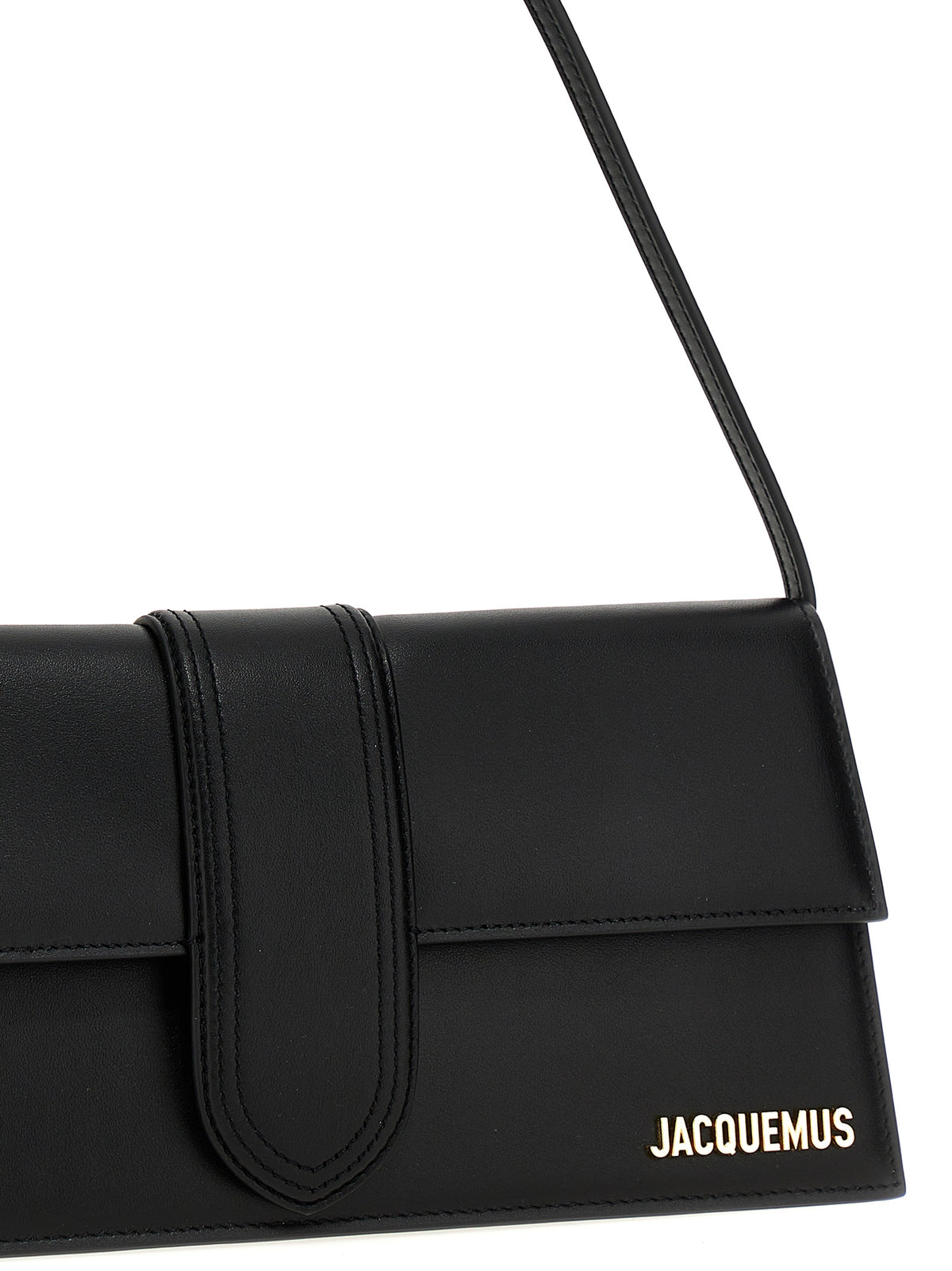 Schwarze Schultertasche aus Rindsleder