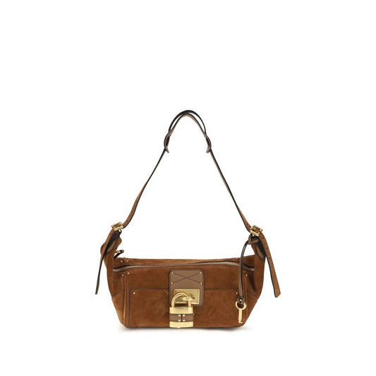 Brown calf leather Bos Taurus shoulder bag