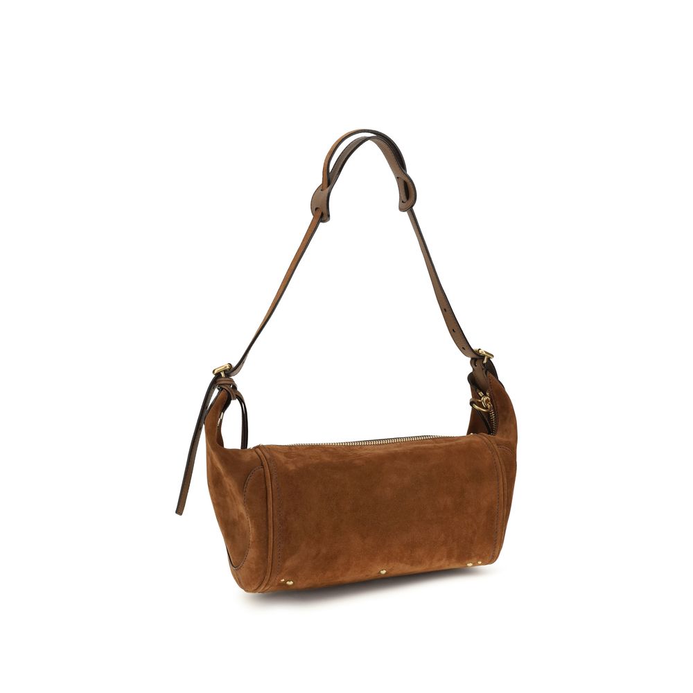 Brown calf leather Bos Taurus shoulder bag