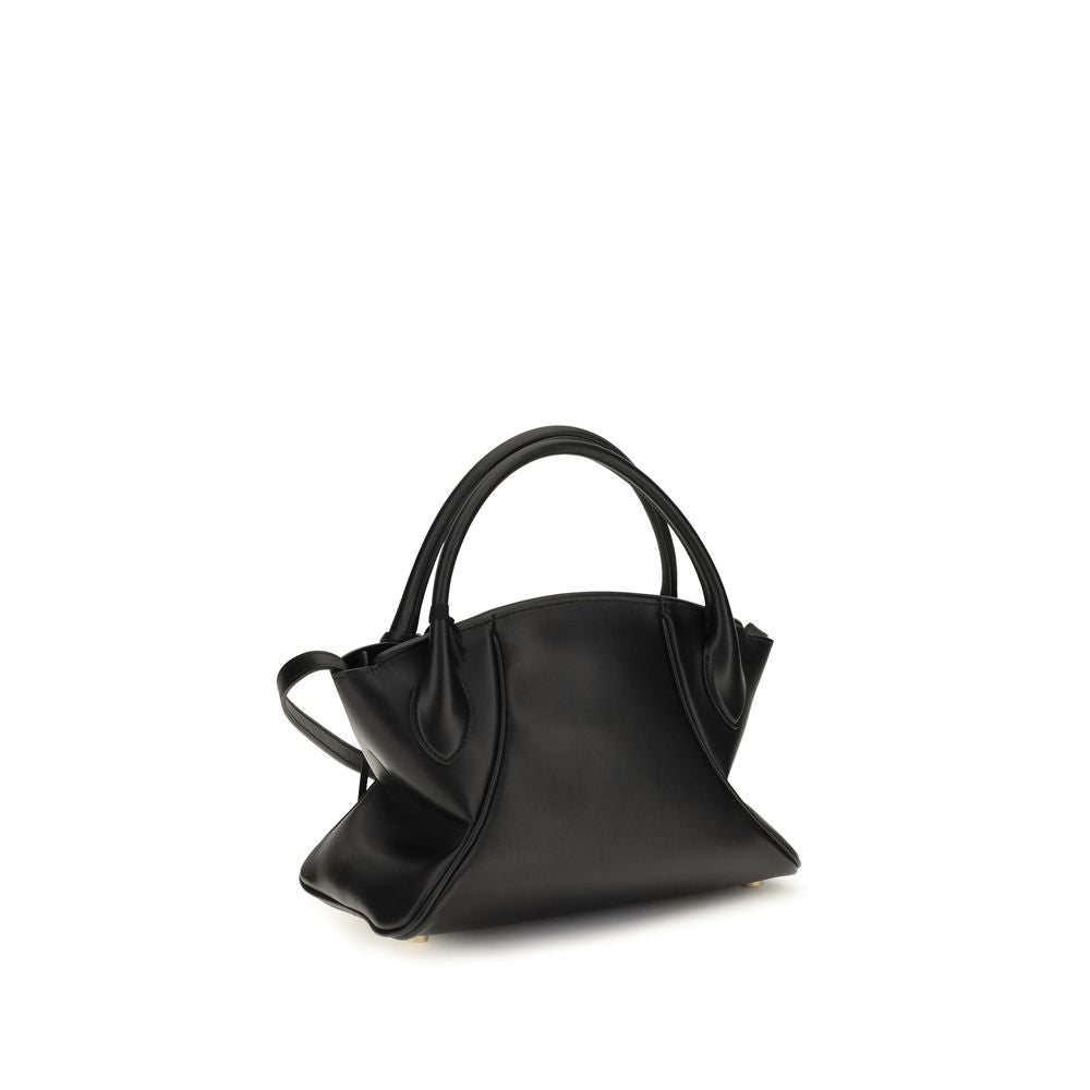 Schwarze Kalbsleder Bos Taurus Handtasche