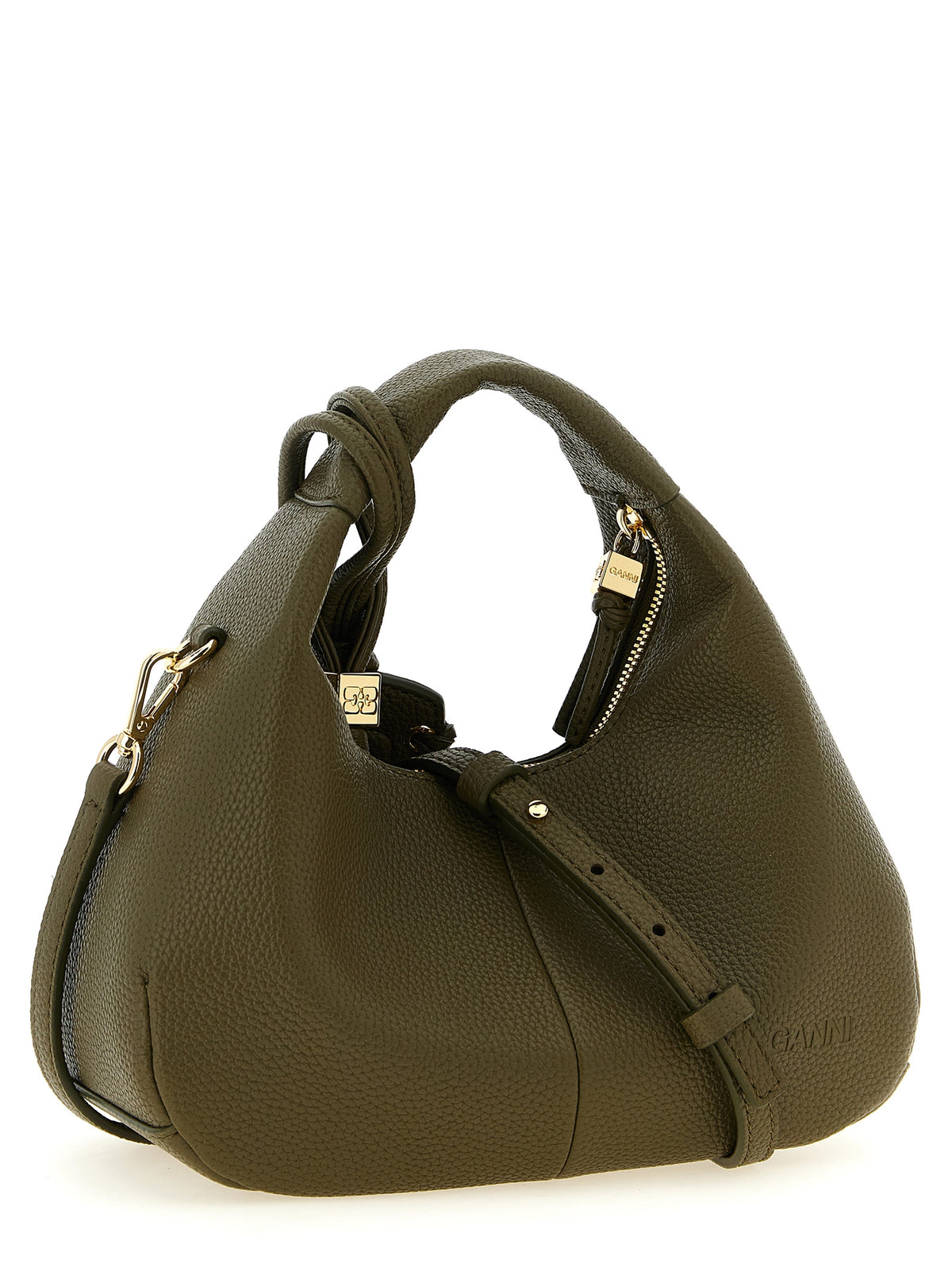 Two-tone polyester handbag