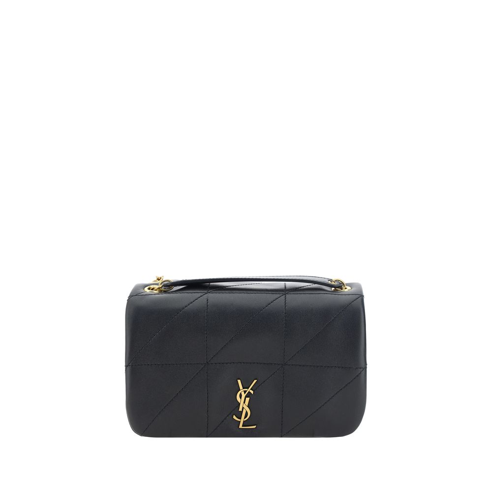 Black Lambskin Shoulder Bag Ovis Aries Aries