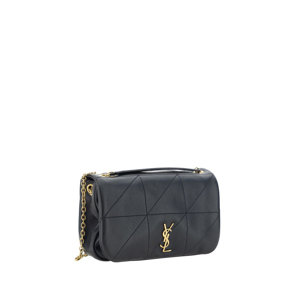 Black Lambskin Shoulder Bag Ovis Aries Aries