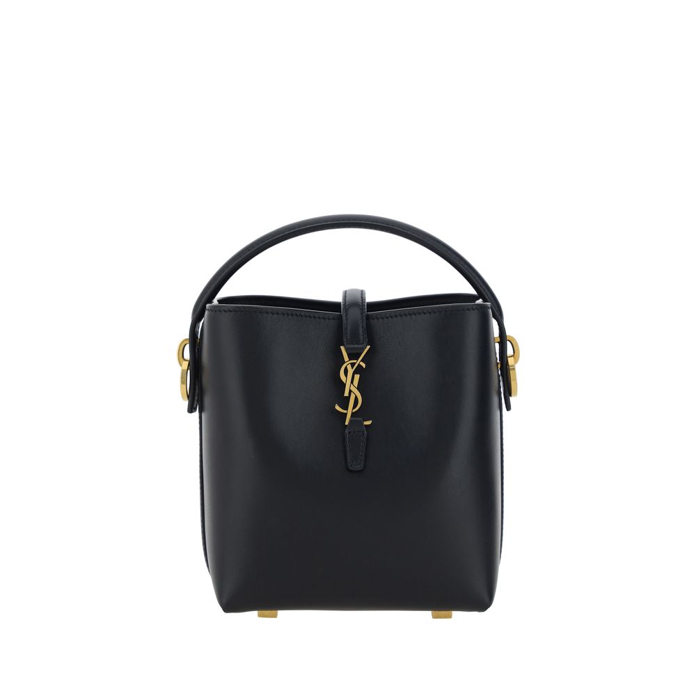 Schwarze Bos Taurus Kalbsleder Schultertasche