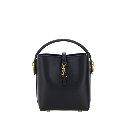 Black Bos Taurus Calf Leather Shoulder Bag