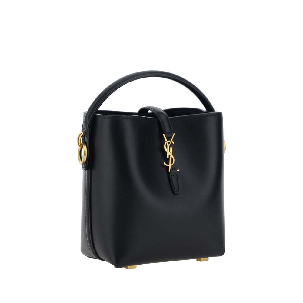 Schwarze Bos Taurus Kalbsleder Schultertasche