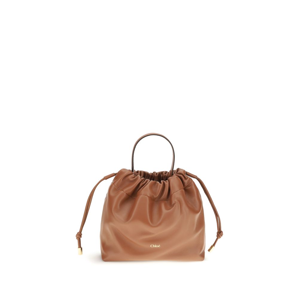 Brown Lambskin Shoulder Bag Ovis Aries Aries
