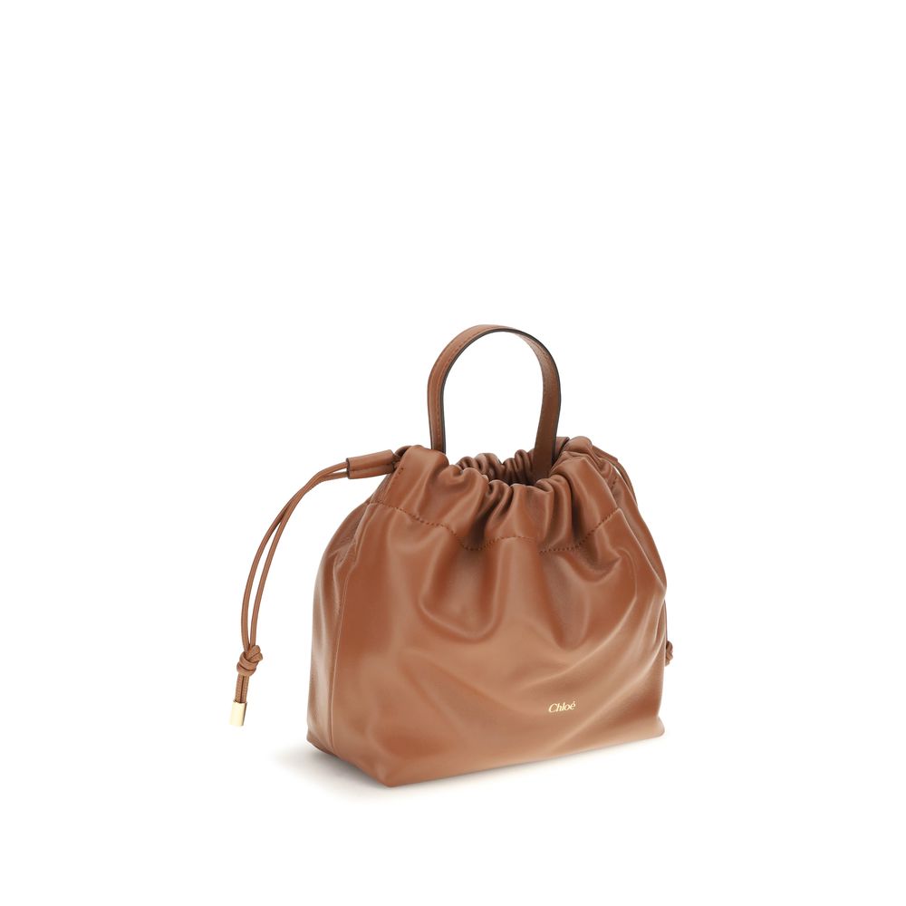 Brown Lambskin Shoulder Bag Ovis Aries Aries