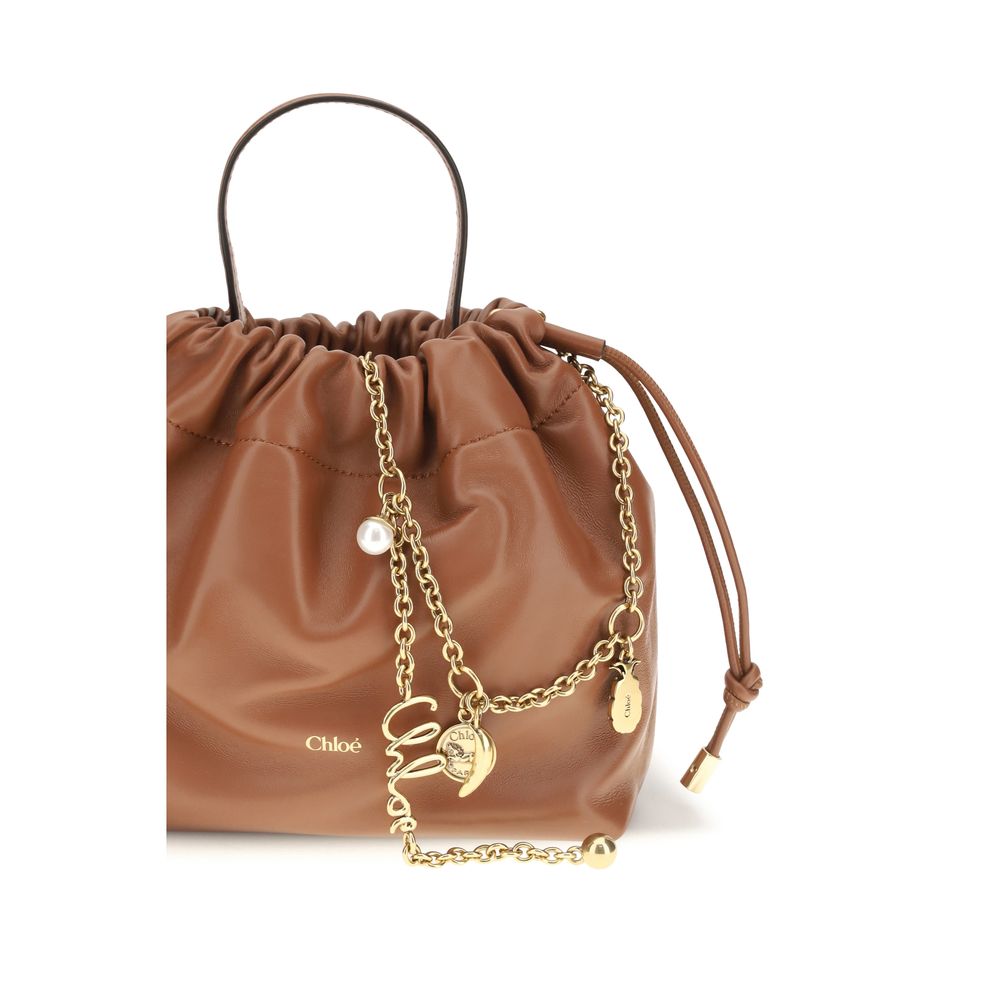 Brown Lambskin Shoulder Bag Ovis Aries Aries